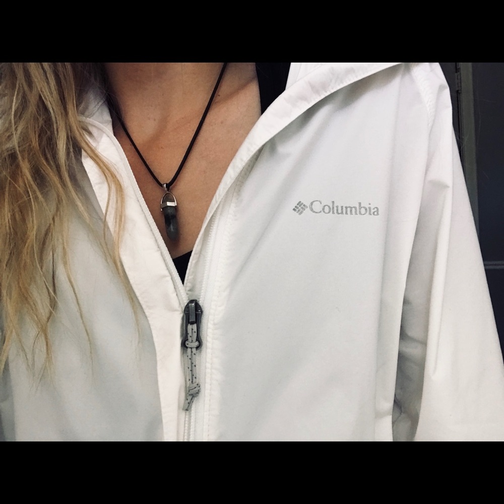 White Colombia wind breaker